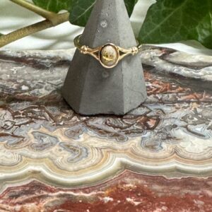 Gold in Quartz Ring - Lady RL725Q