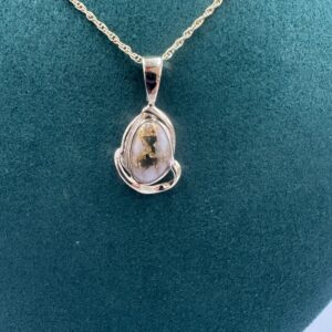 Gold in Quartz Bezel set Pendant PN1105Q