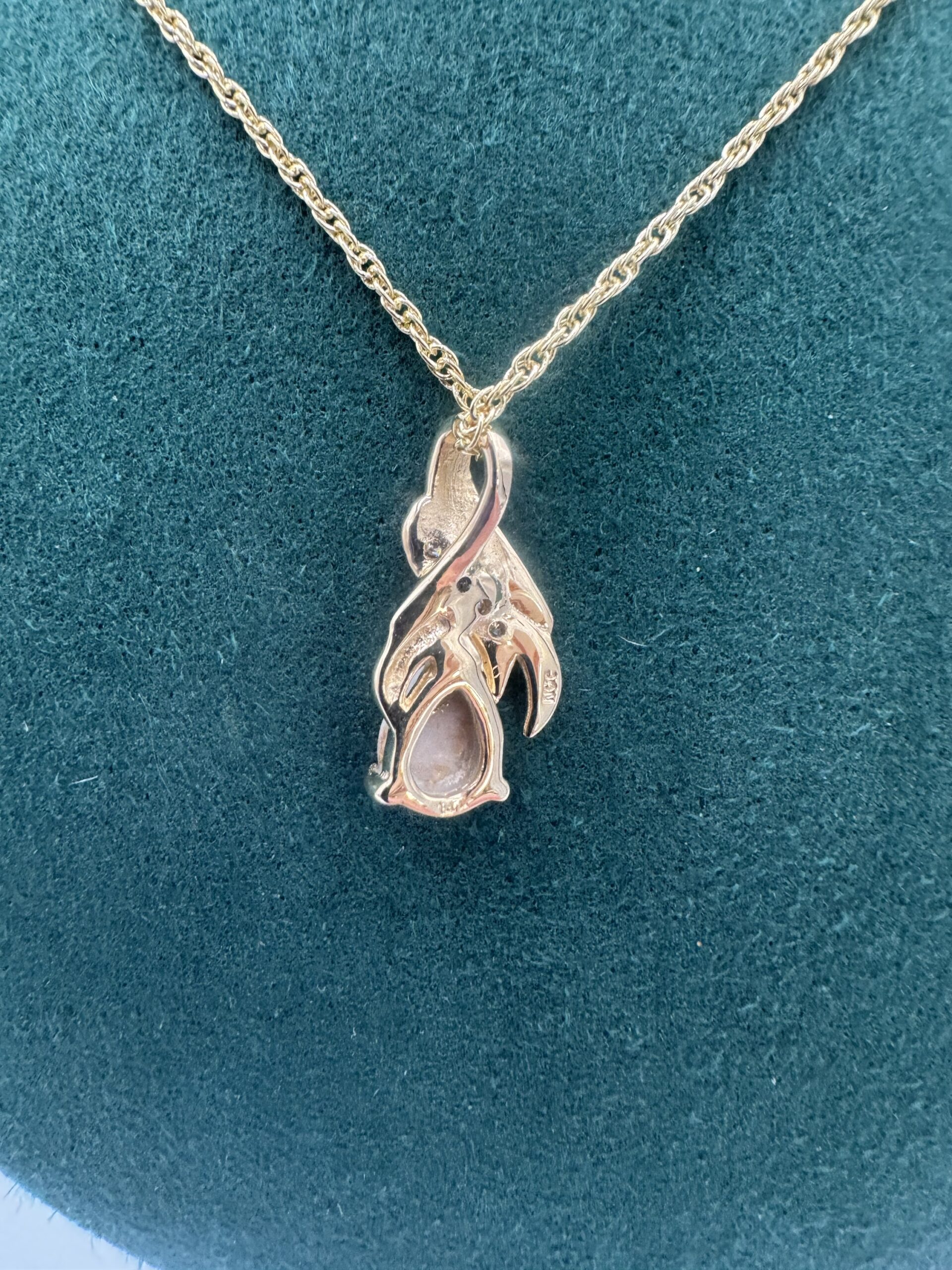 Gold in Quartz Bezel set Pendant PN792SDQ - Image 3