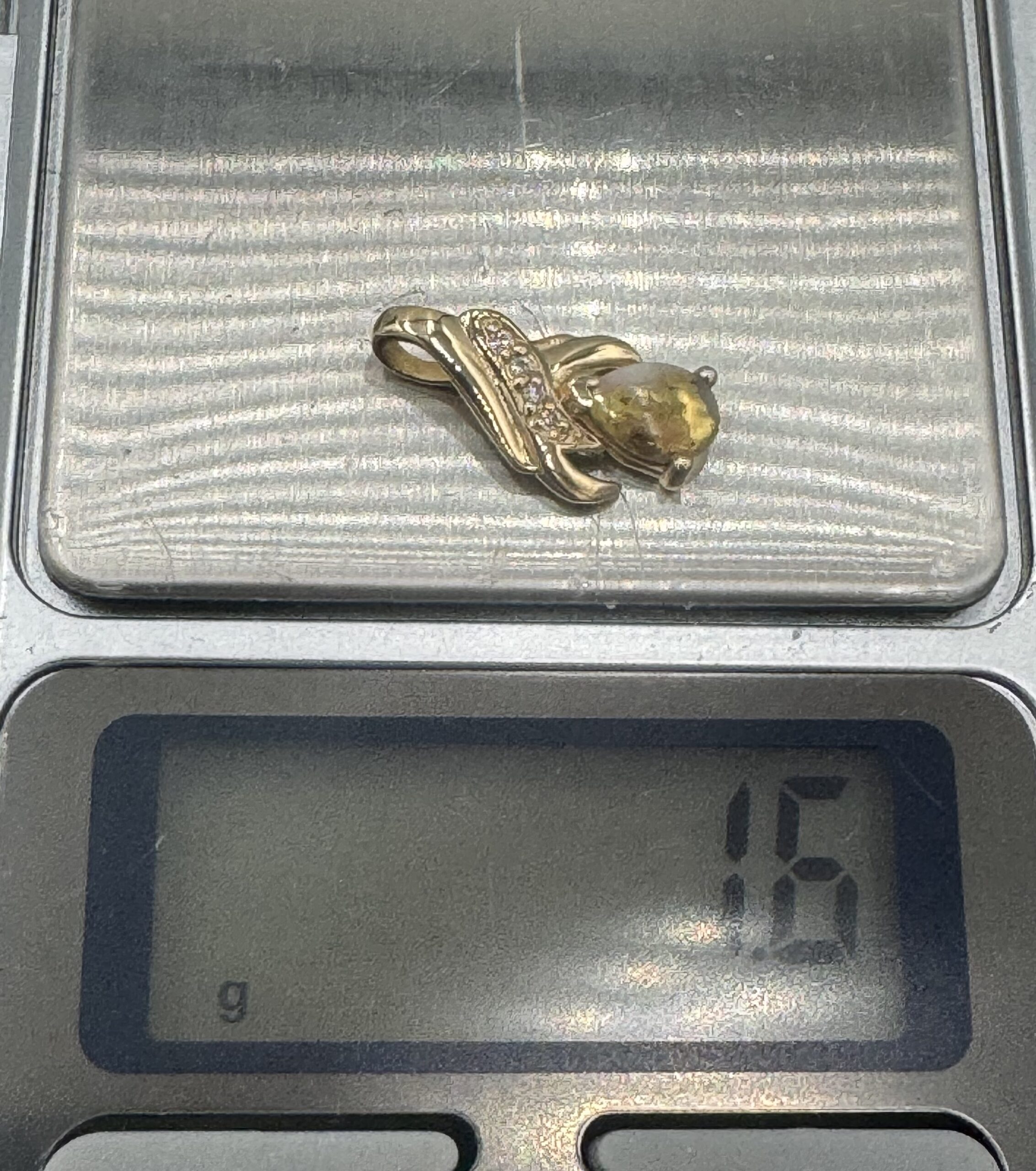 Gold in Quartz Bezel set Pendant PN792SDQ - Image 5