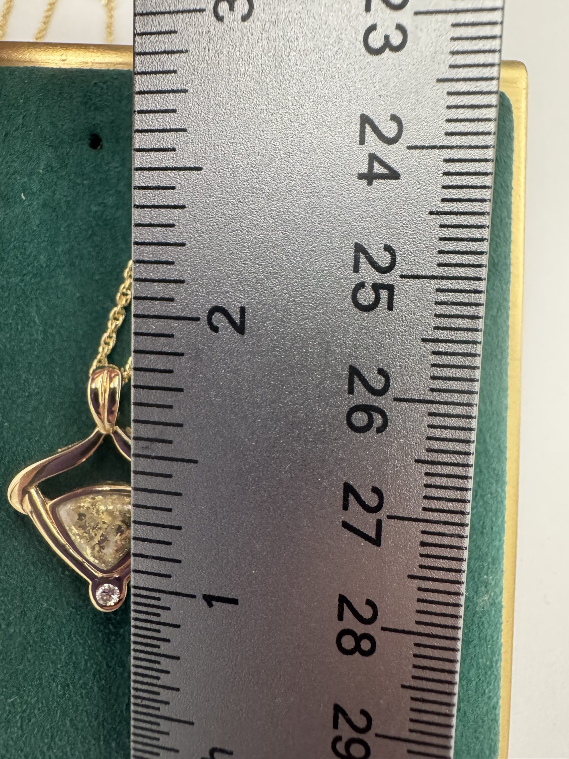 Gold in Quartz Bezel set Pendant PN1142DQ - Image 5