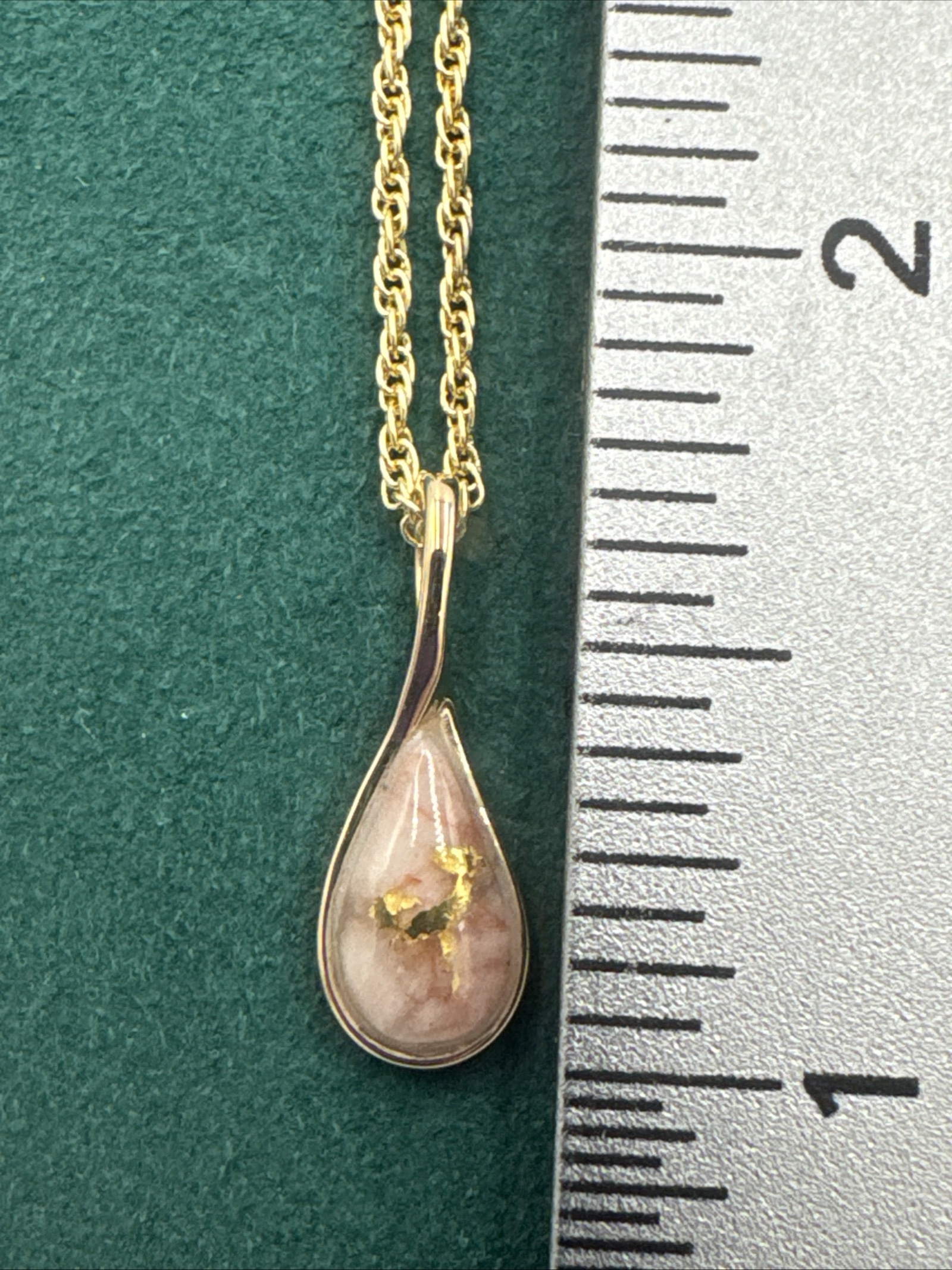 Gold in Quartz Bezel set Pendant PN433QX - Image 5