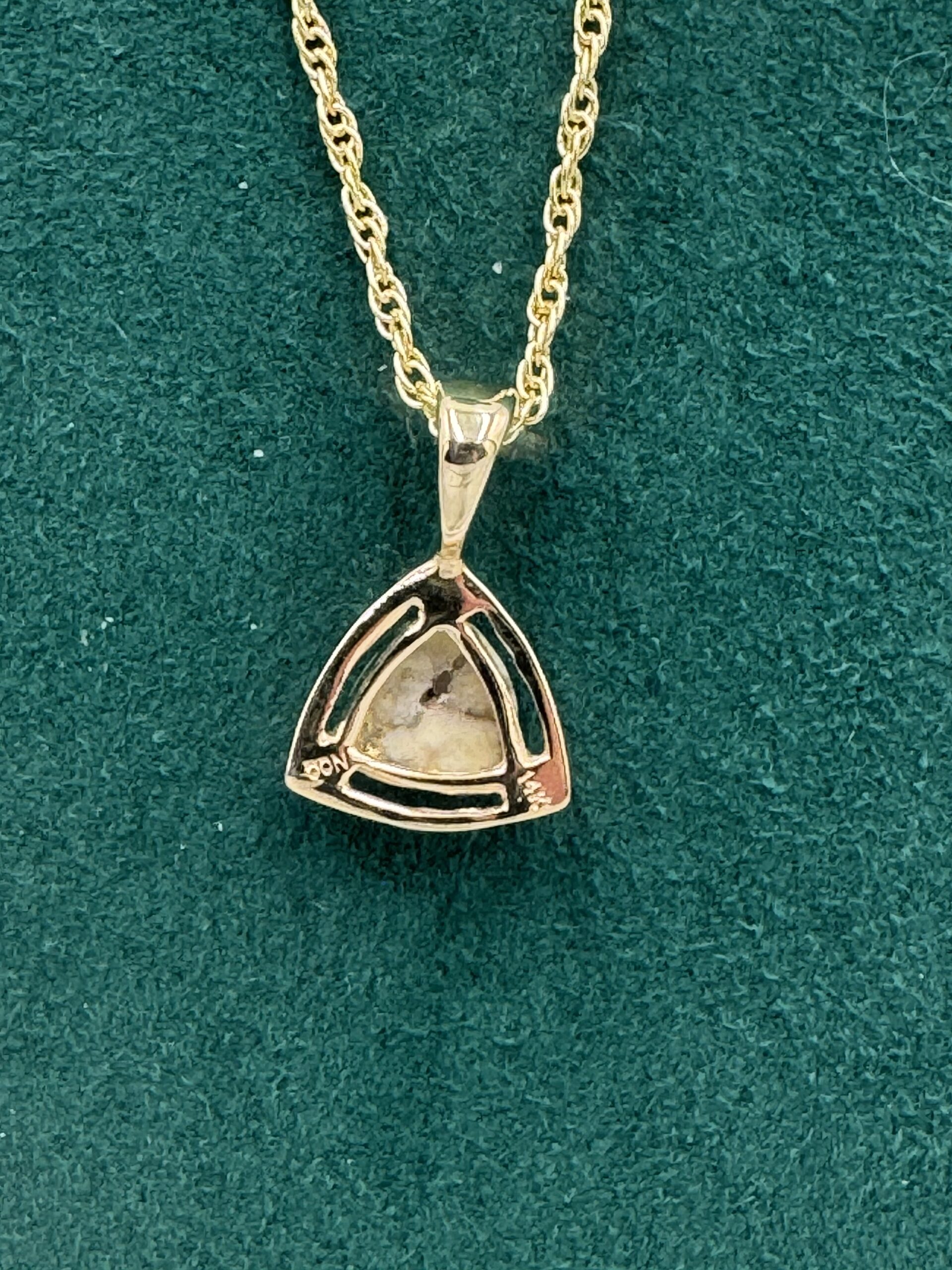 Gold in Quartz Bezel set Pendant PN441QX2 - Image 3