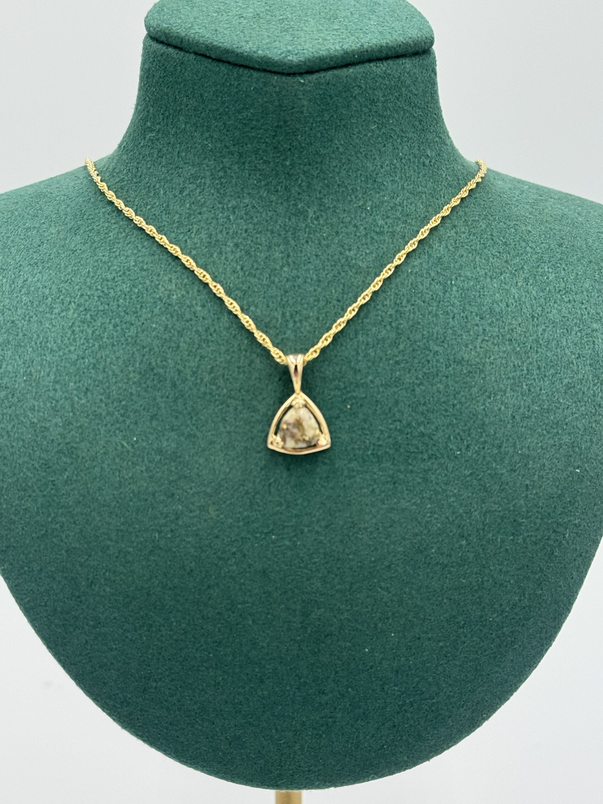 Gold in Quartz Bezel set Pendant PN441QX2 - Image 2