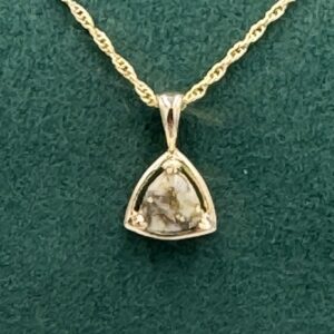 Gold in Quartz Bezel set Pendant PN441QX2