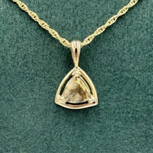 Gold in Quartz Bezel set Pendant PN441QX1