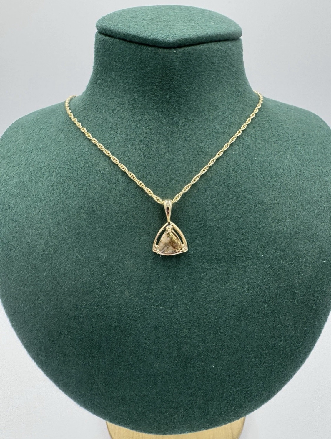 Gold in Quartz Bezel set Pendant PN441QX1 - Image 2