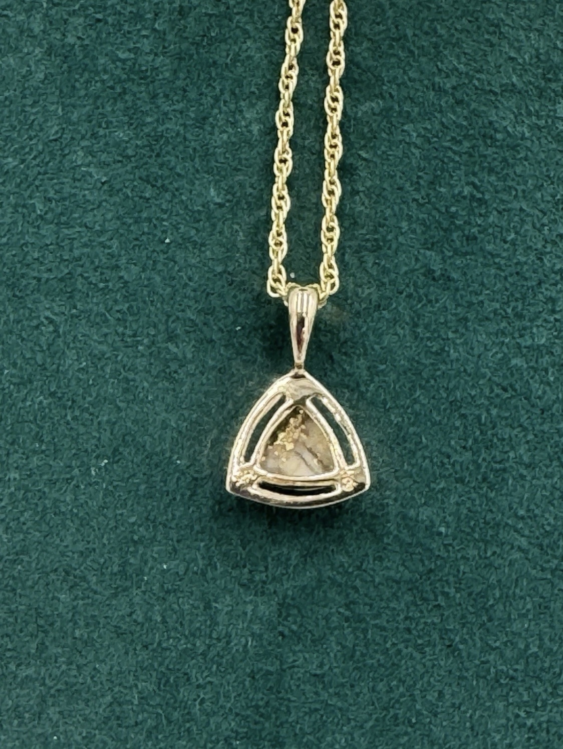 Gold in Quartz Bezel set Pendant PN441QX1 - Image 3