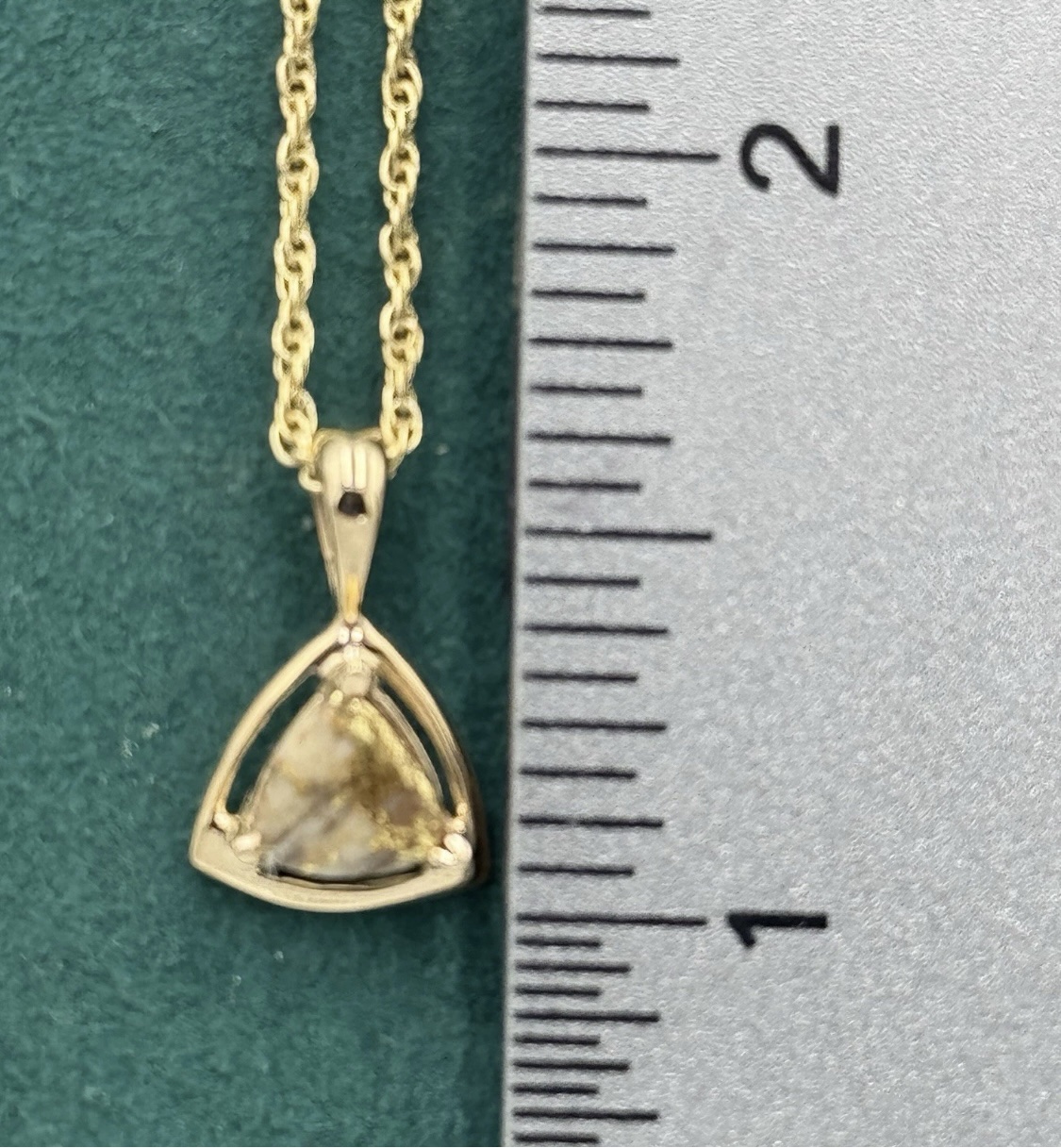 Gold in Quartz Bezel set Pendant PN441QX1 - Image 5