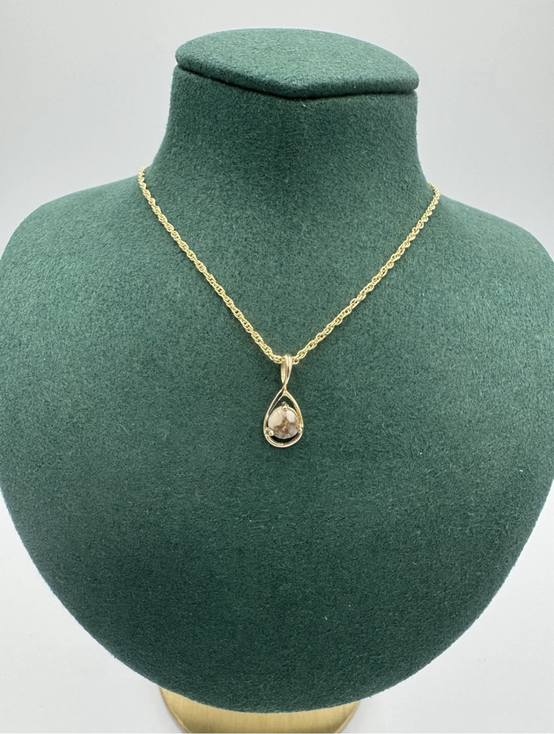 Gold in Quartz Bezel set Pendant PN898QX1 - Image 2