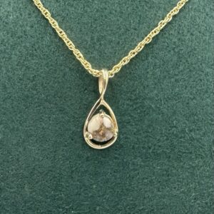 Gold in Quartz Bezel set Pendant PN898QX1