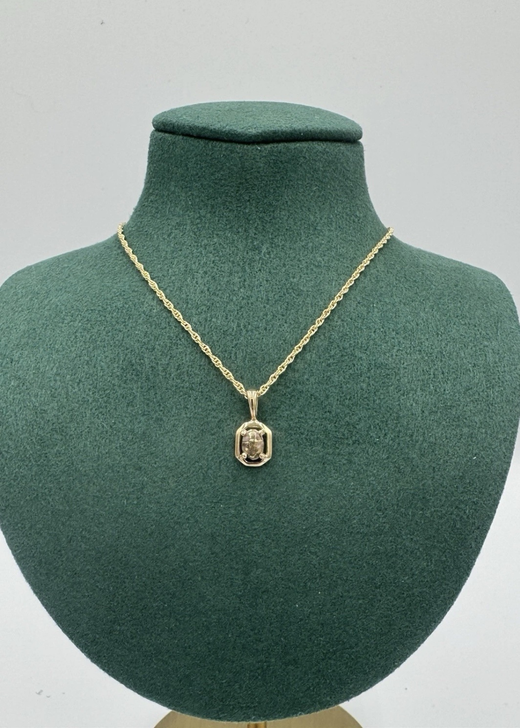 Gold in Quartz Bezel set Pendant PN452QX - Image 2