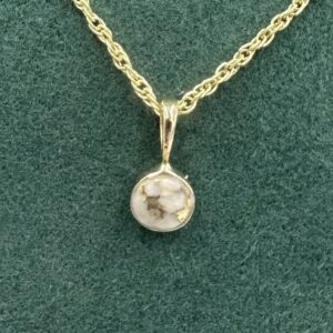 Gold in Quartz Bezel set Pendant PBZ5MMQX2